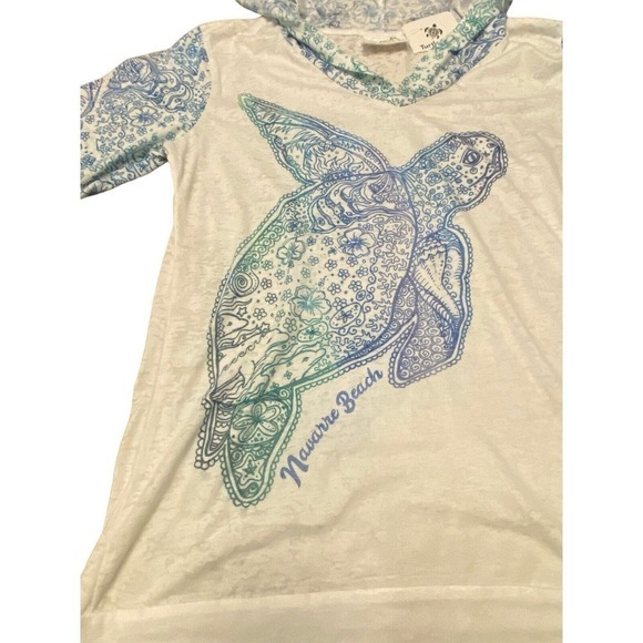 Kai Wakine Designs Hawaii Lightweight Hoodie Navarre Bay Turtle size medium - Picture 5 of 13